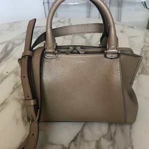 CARTIER TUAPE & SILVER CROSSBODY HANDBAG